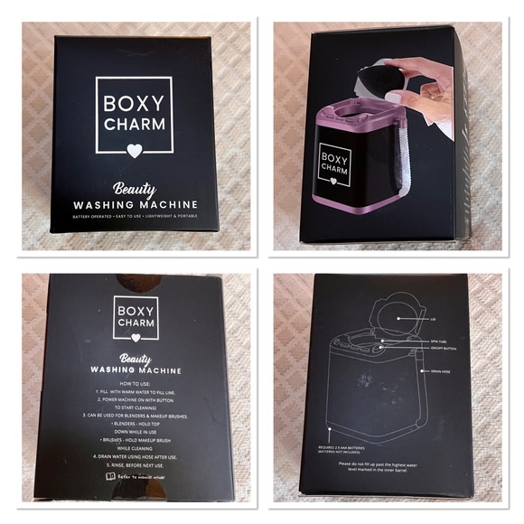 Boxy Charm Washer for Brushes & Blender Sponges Plus 1 Pair Acrylic Earrings - Picture 3 of 5